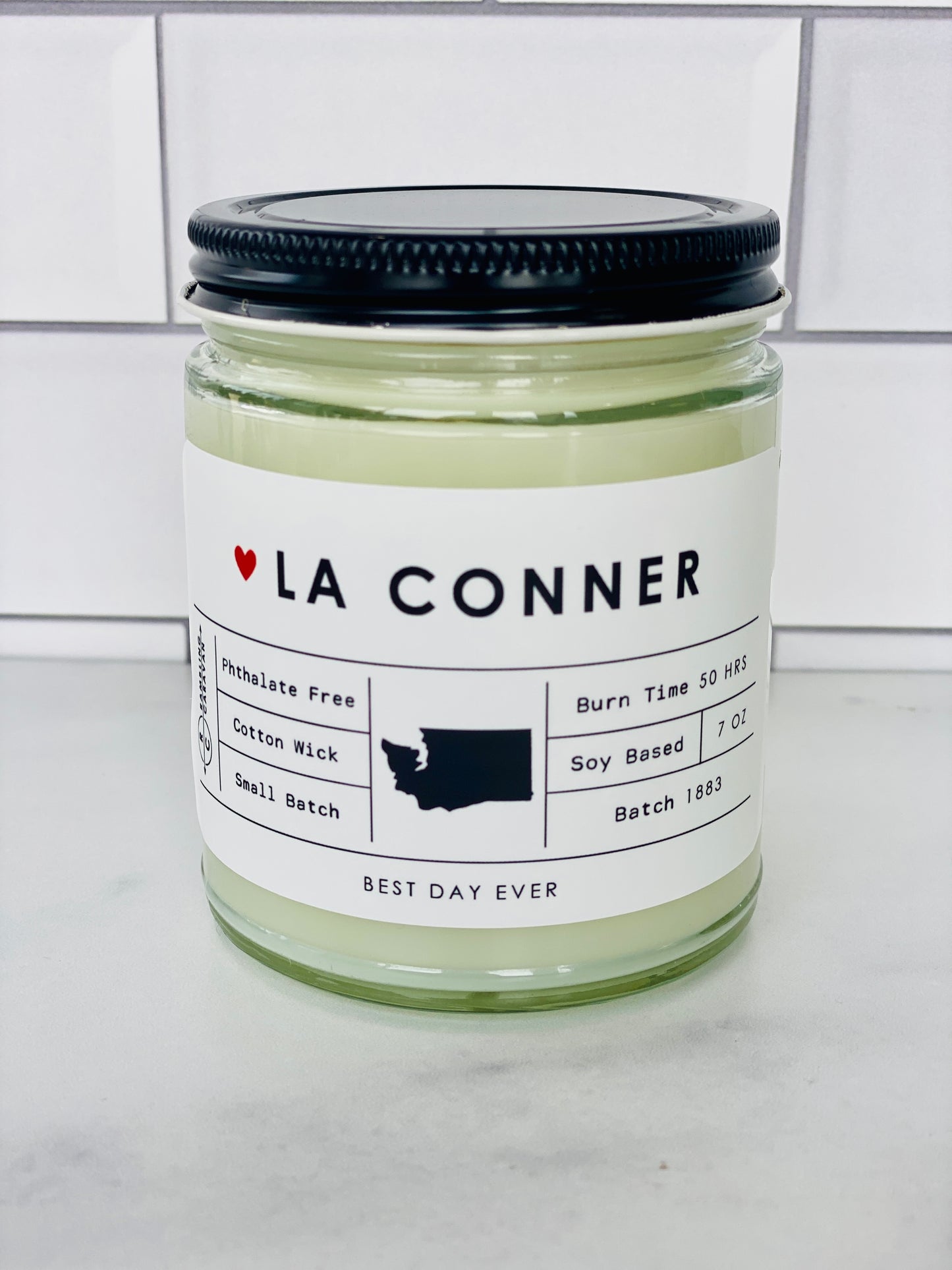 La Conner, WA Candle