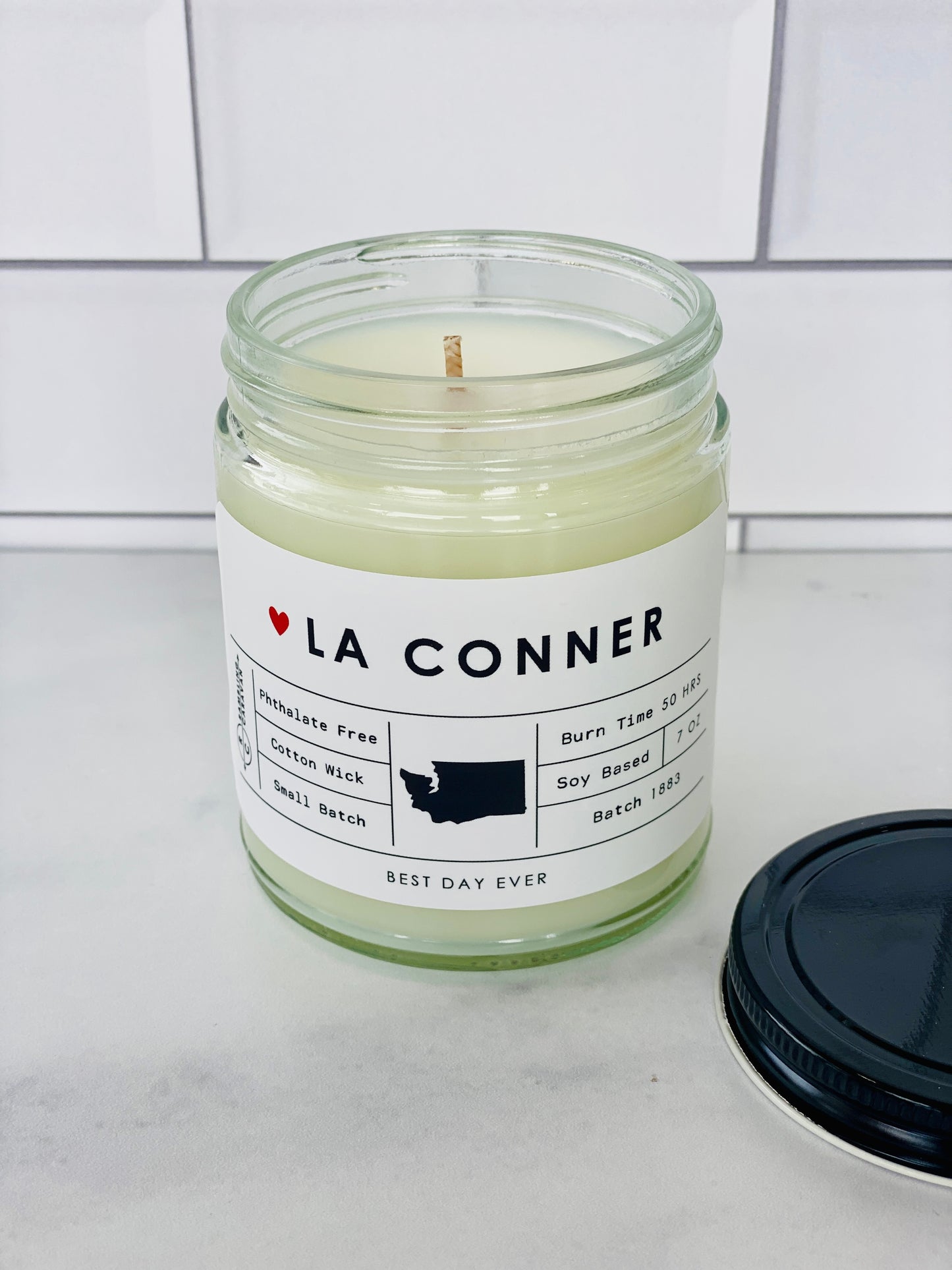 La Conner, WA Candle