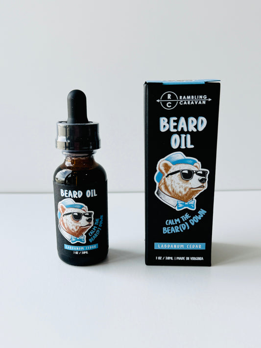 Beard Oil - Labdanum Cedar - Calm the BEAR(D) Down