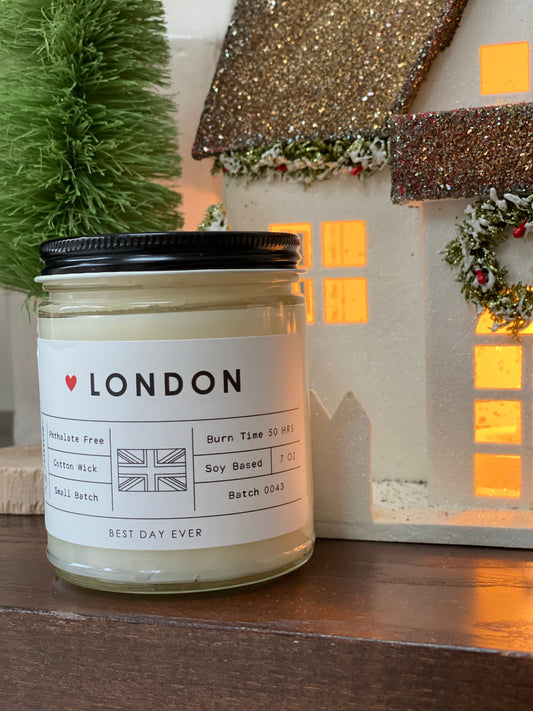 London, England Candle