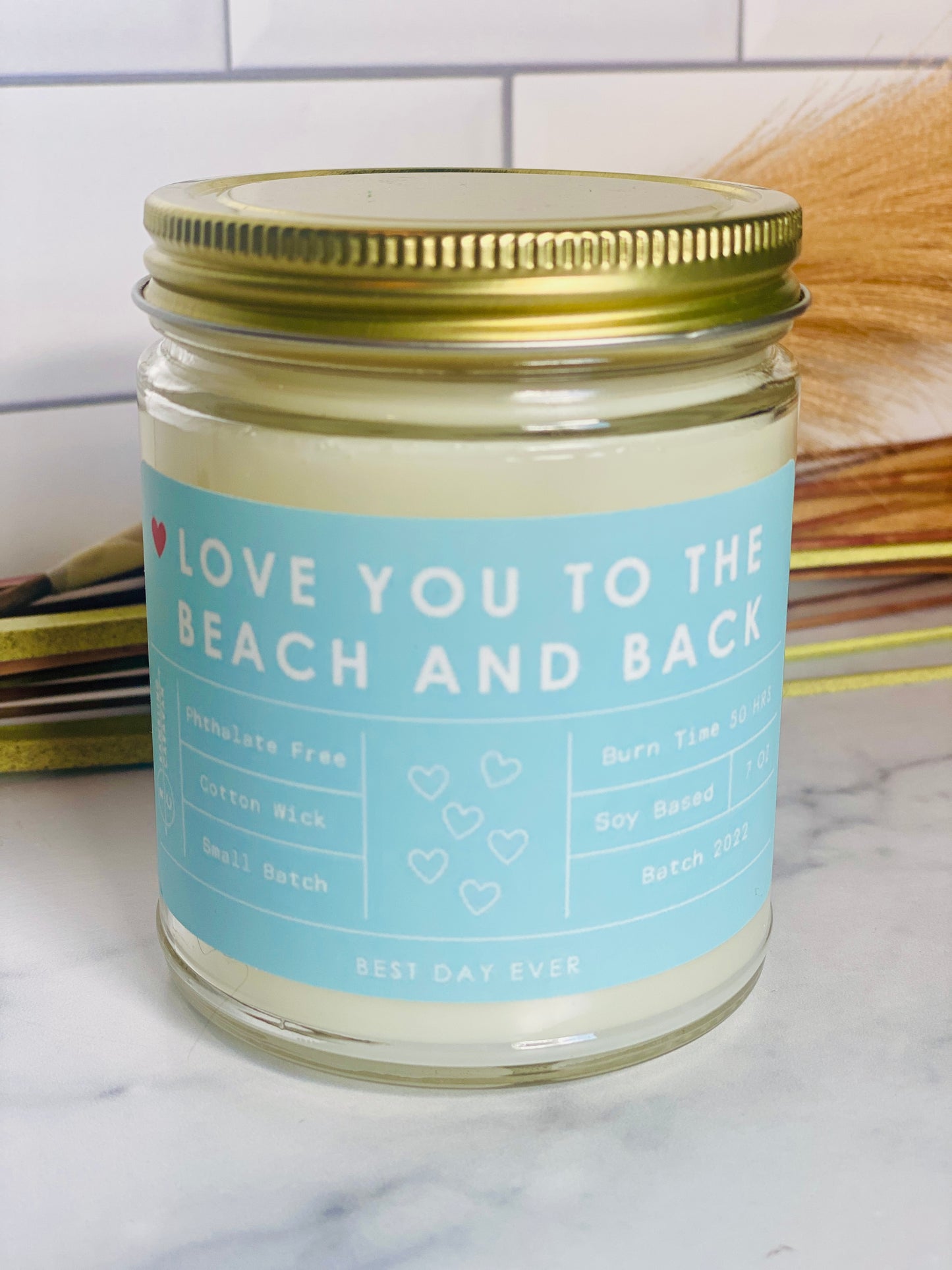 Love You To The Beach And Back Candle