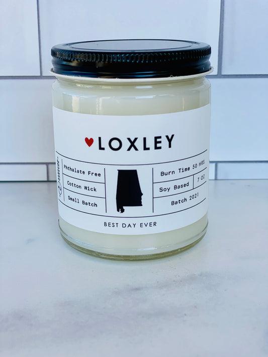 Loxley, AL Candle