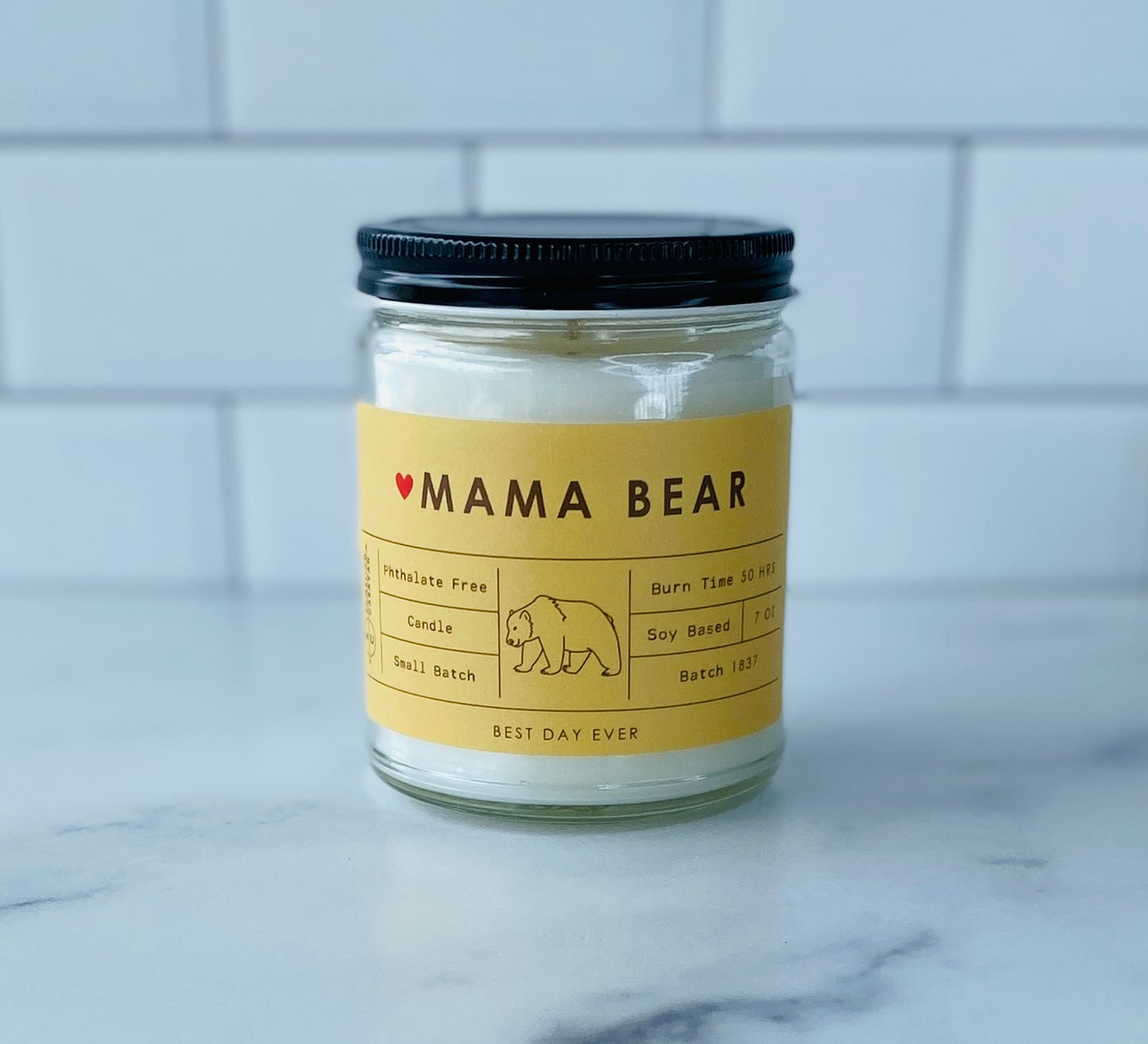Mama Bear Candle