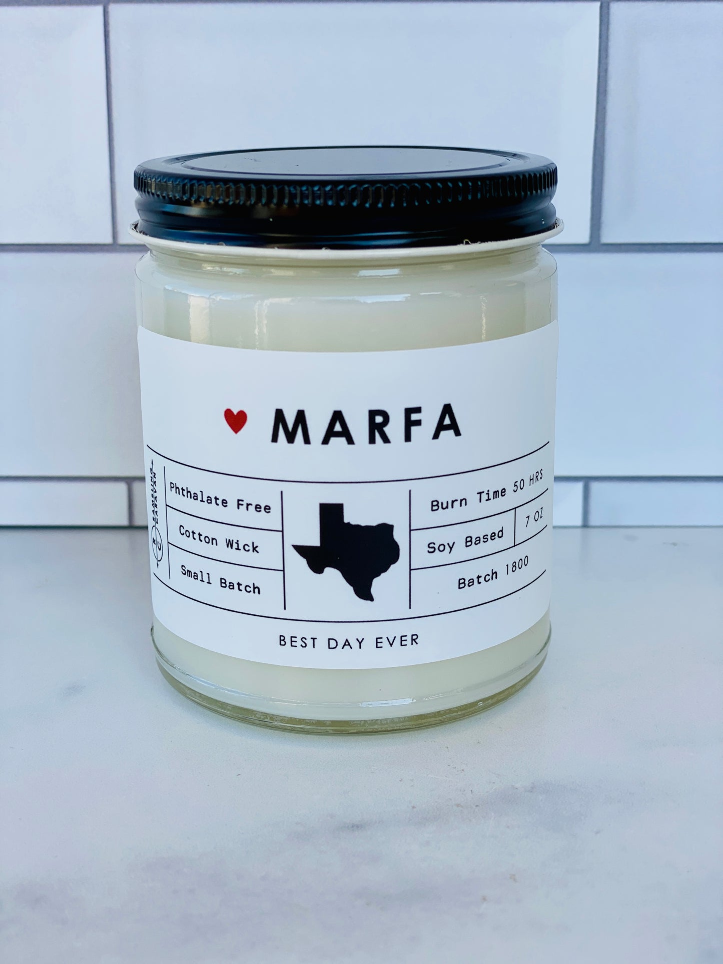 Marfa, TX Candle