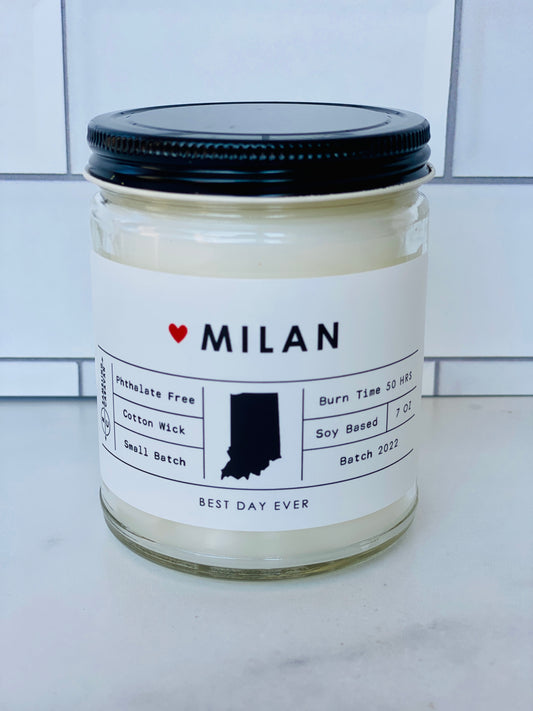Milan, IN Candle
