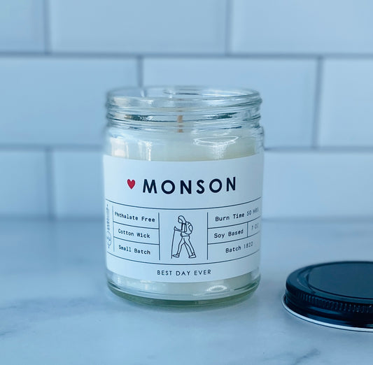 Monson, ME Candle