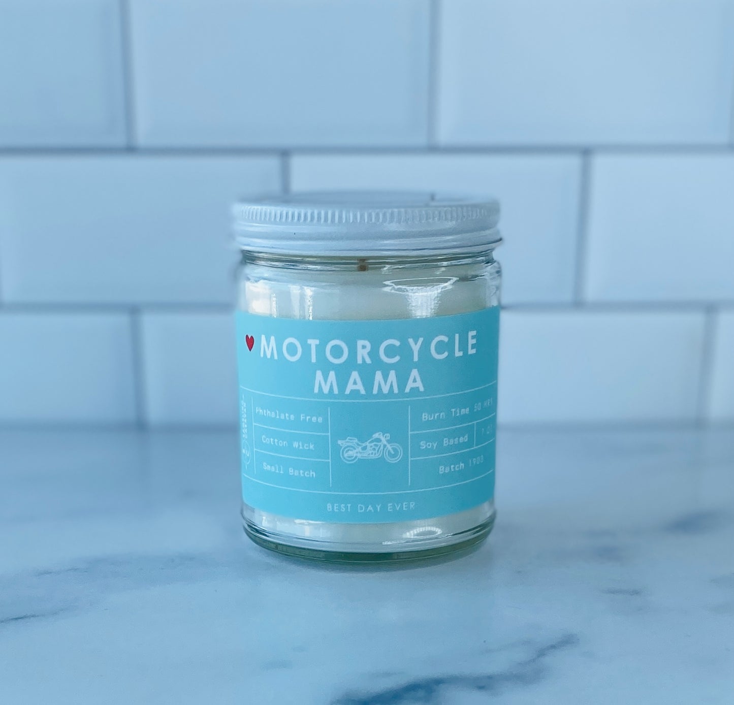 Motorcycle Mama Candle