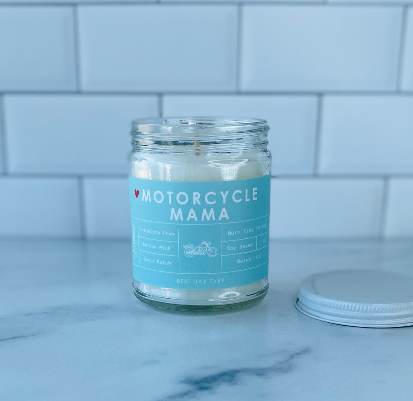 Motorcycle Mama Candle