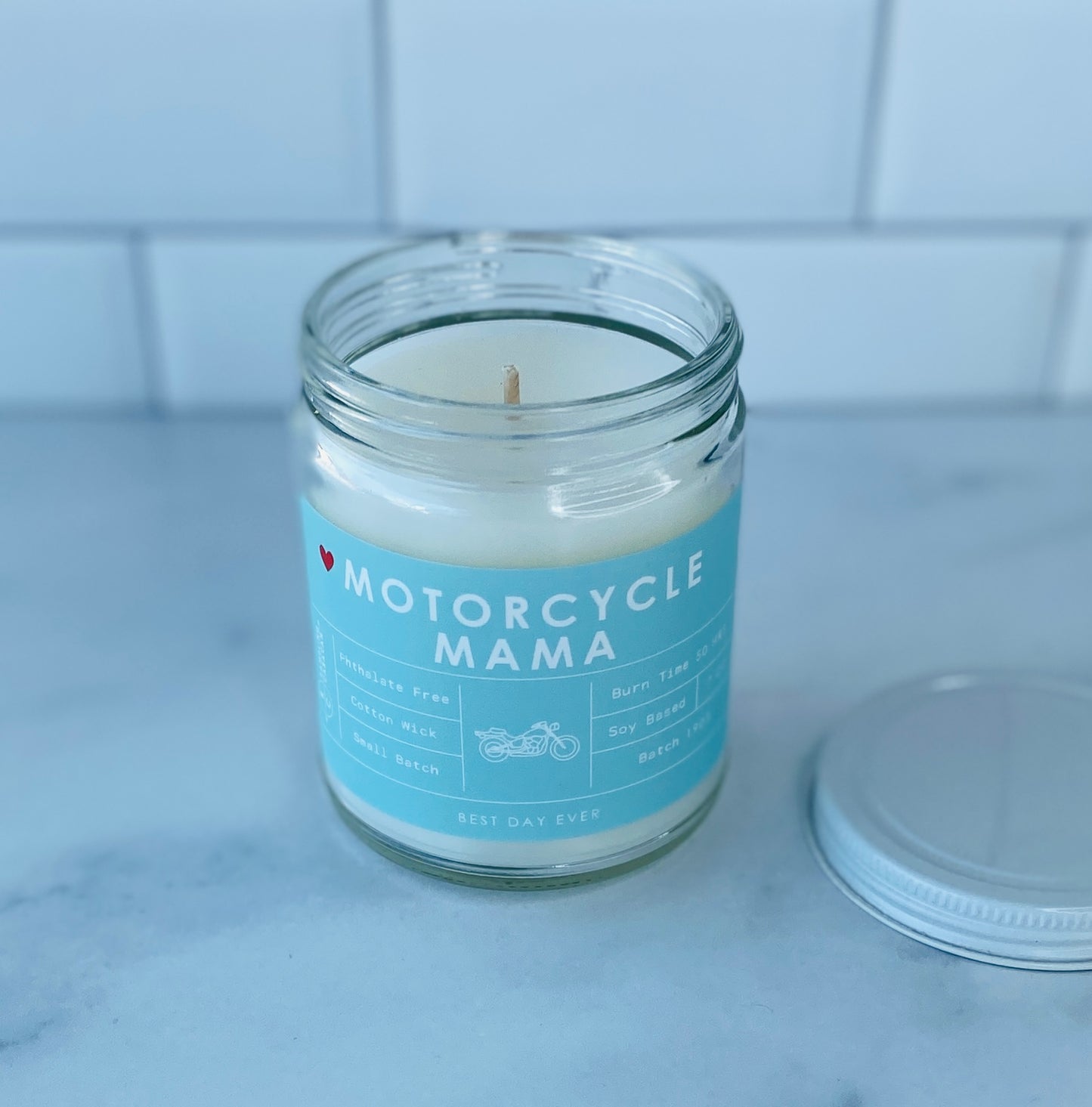 Motorcycle Mama Candle