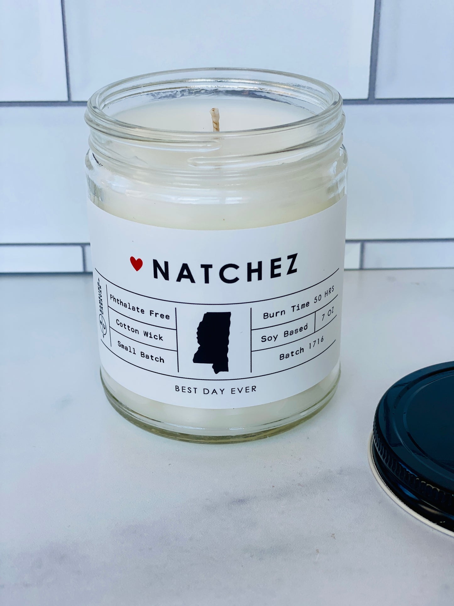 Natchez, MS Candle