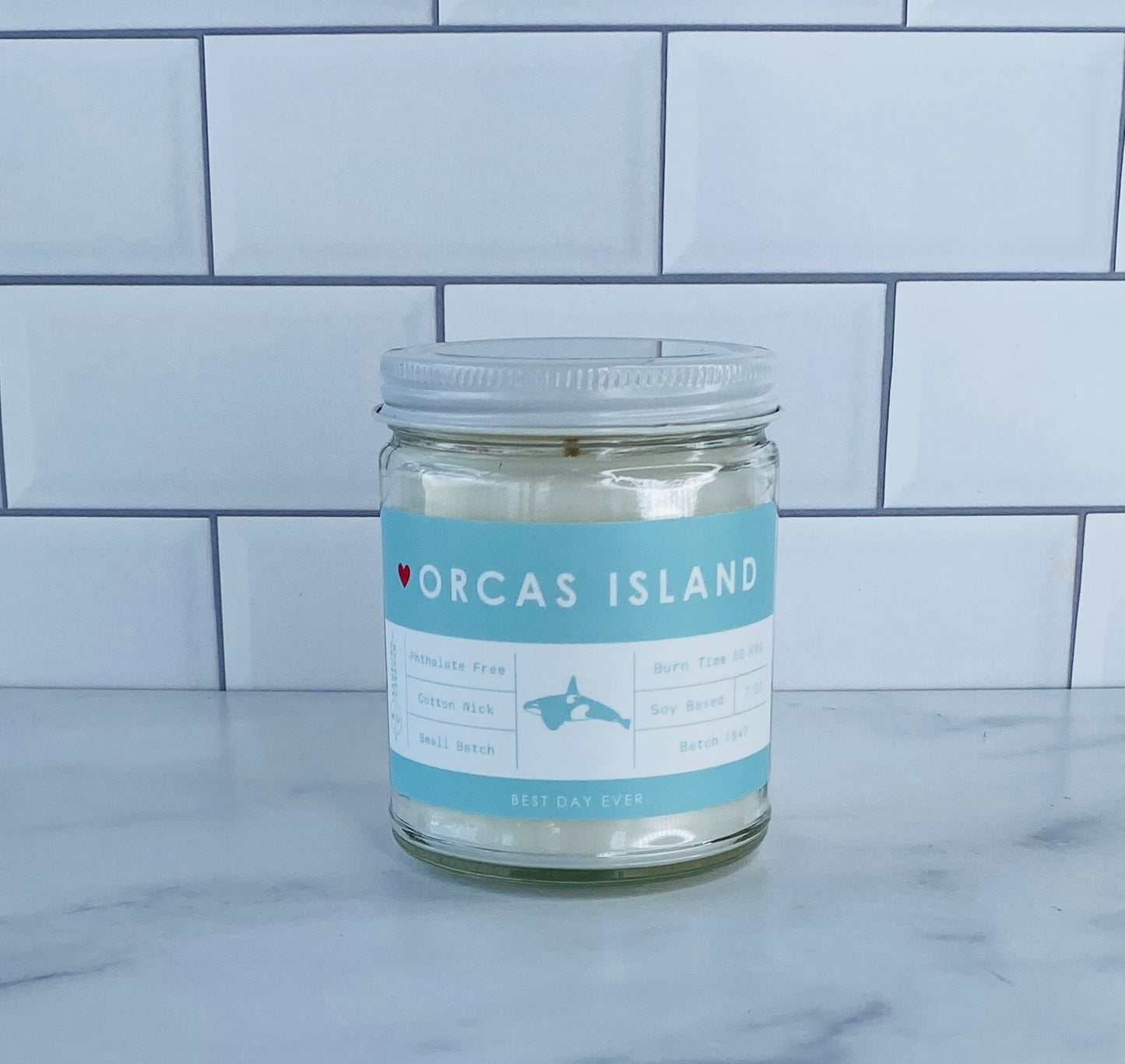 Orcas Island, WA Candle