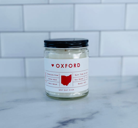 Oxford, OH Candle