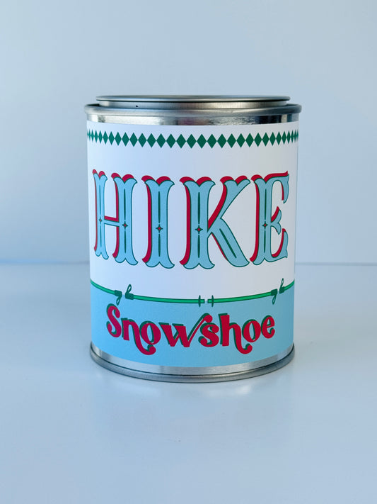 Hike Snowshoe - Paint Tin Candle