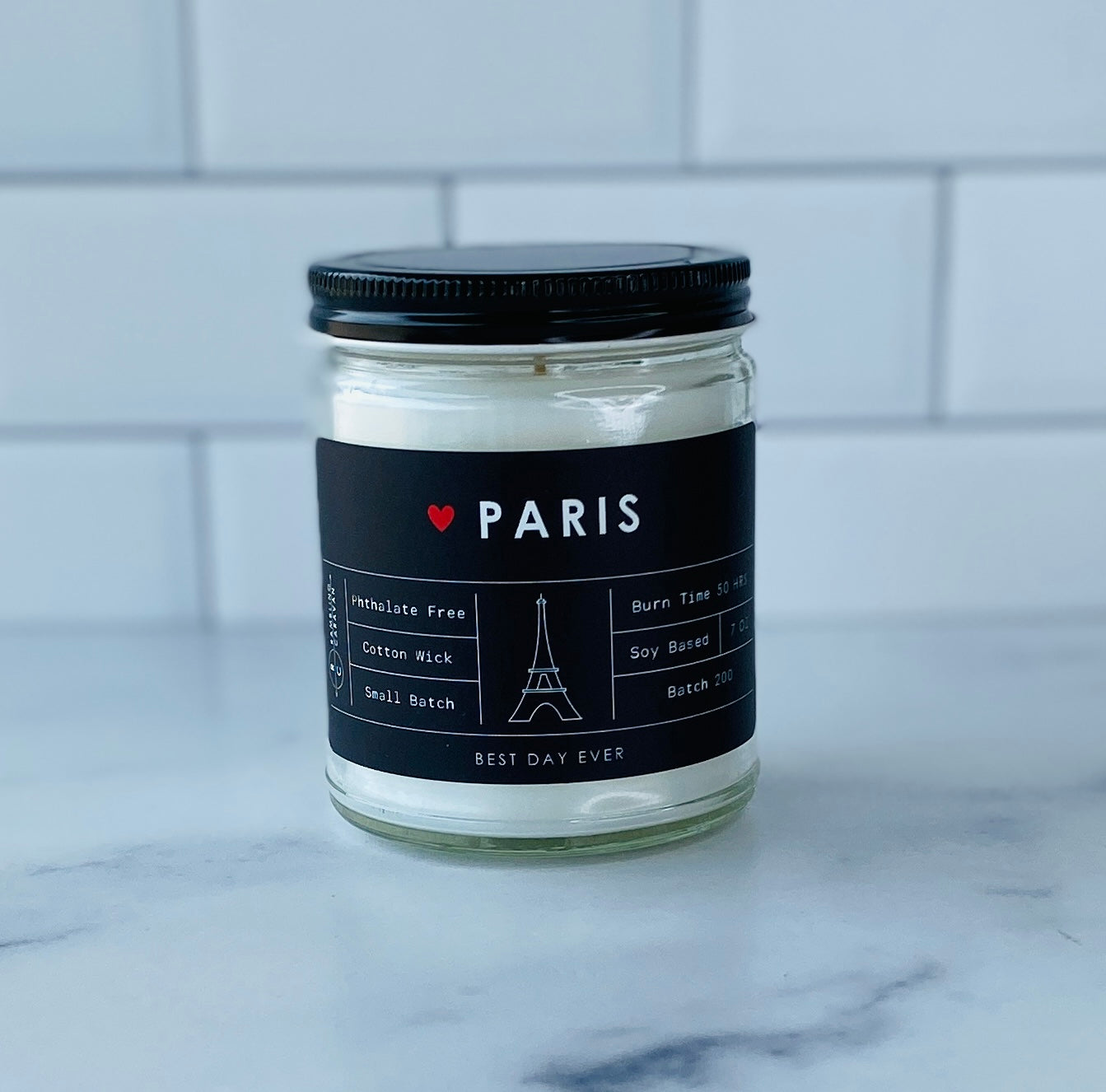 Paris, France Candle