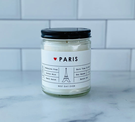 Paris, France Candle