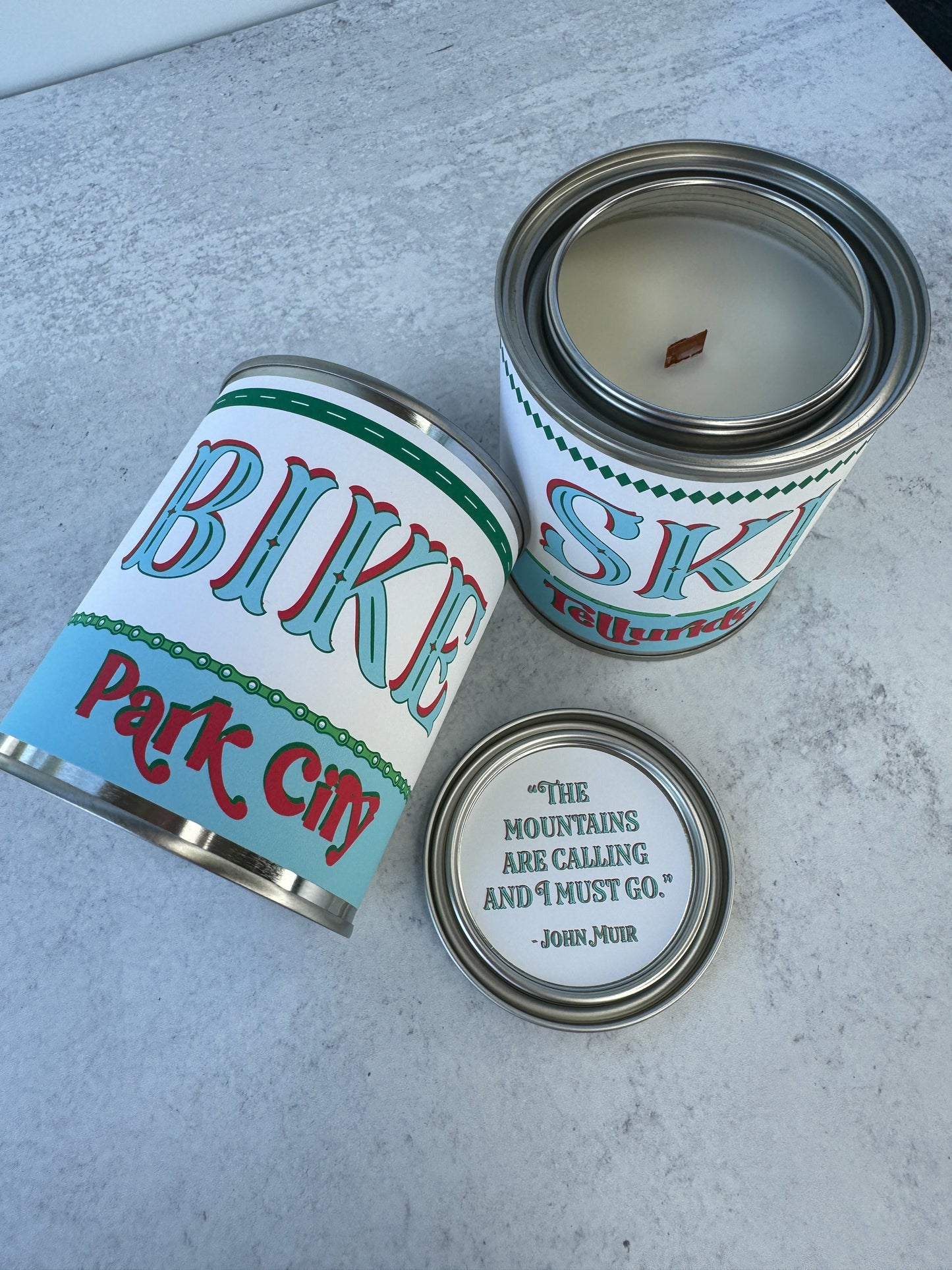 Hike Wyoming - Paint Tin Candle