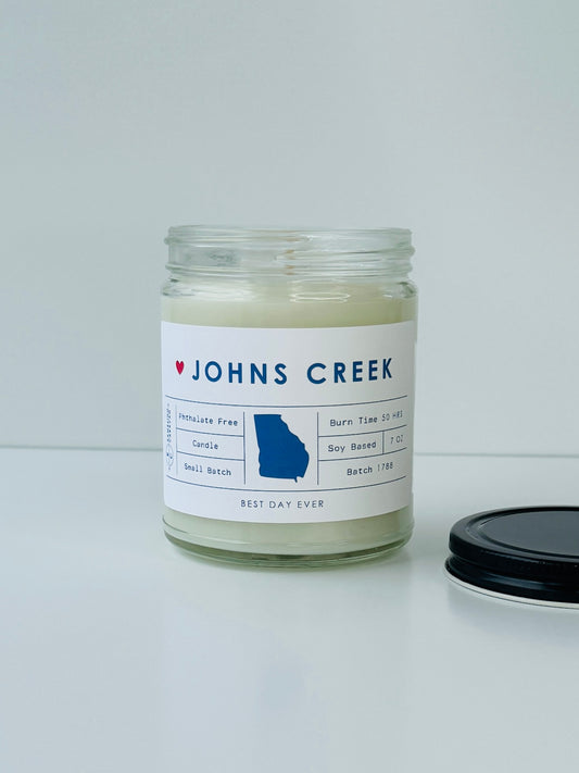 Johns Creek, Georgia Candle