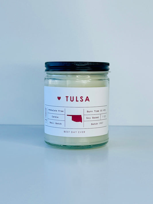 Tulsa, Oklahoma Candle