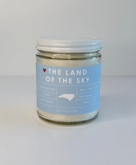 The Land of the Sky, NC Candle