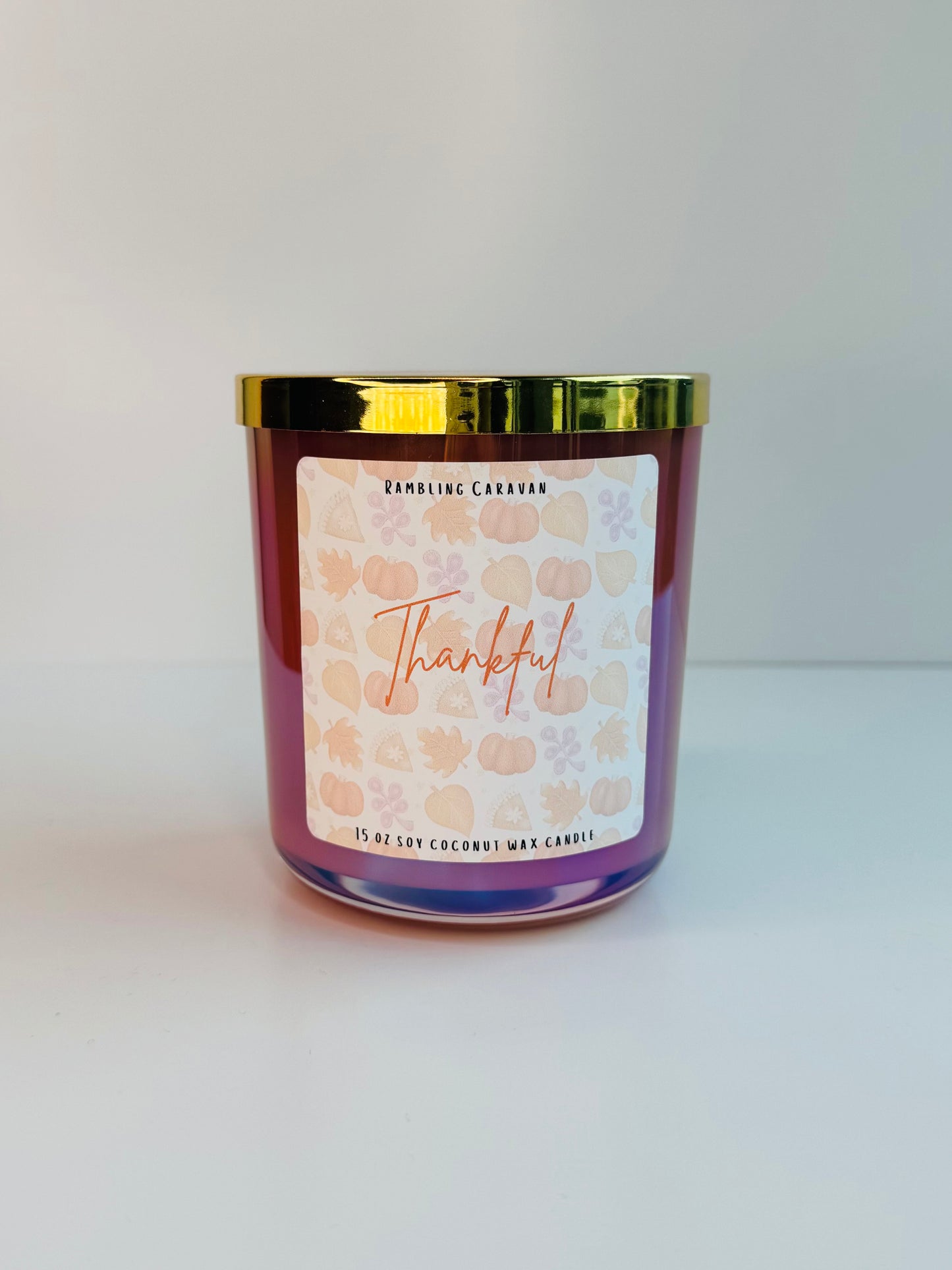 Thankful Candle | 14 oz Soy Coconut Wax | Hand Poured | Small Batch