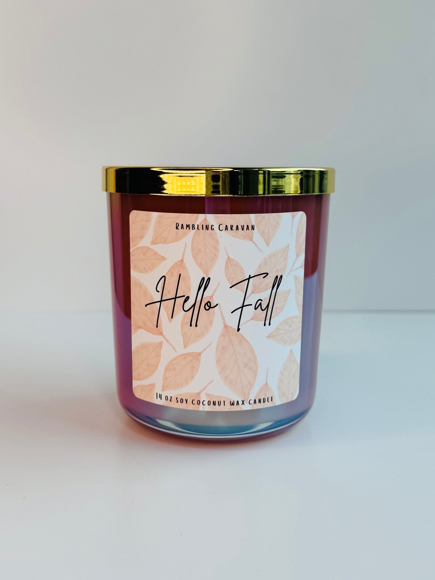 Hello Fall Candle | 14 oz Soy Coconut Wax | Hand Poured | Small Batch