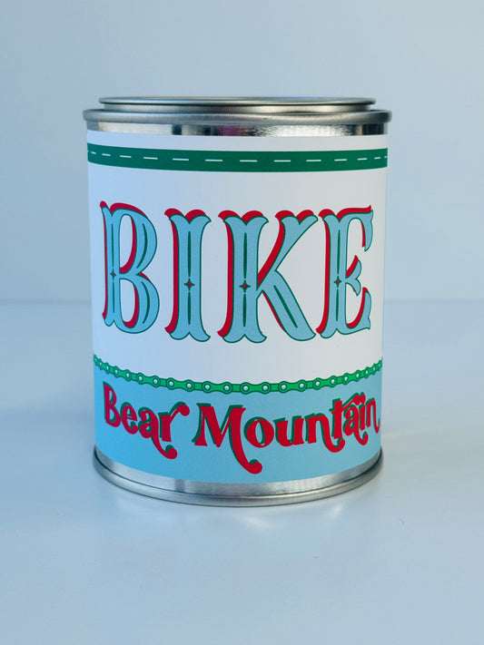 Bike Bear Mountain - Paint Tin Candle