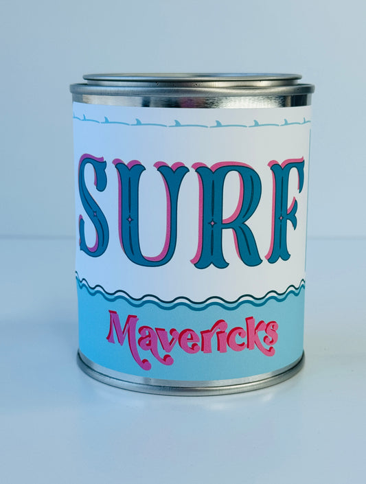 Surf Mavericks - Paint Tin Candle