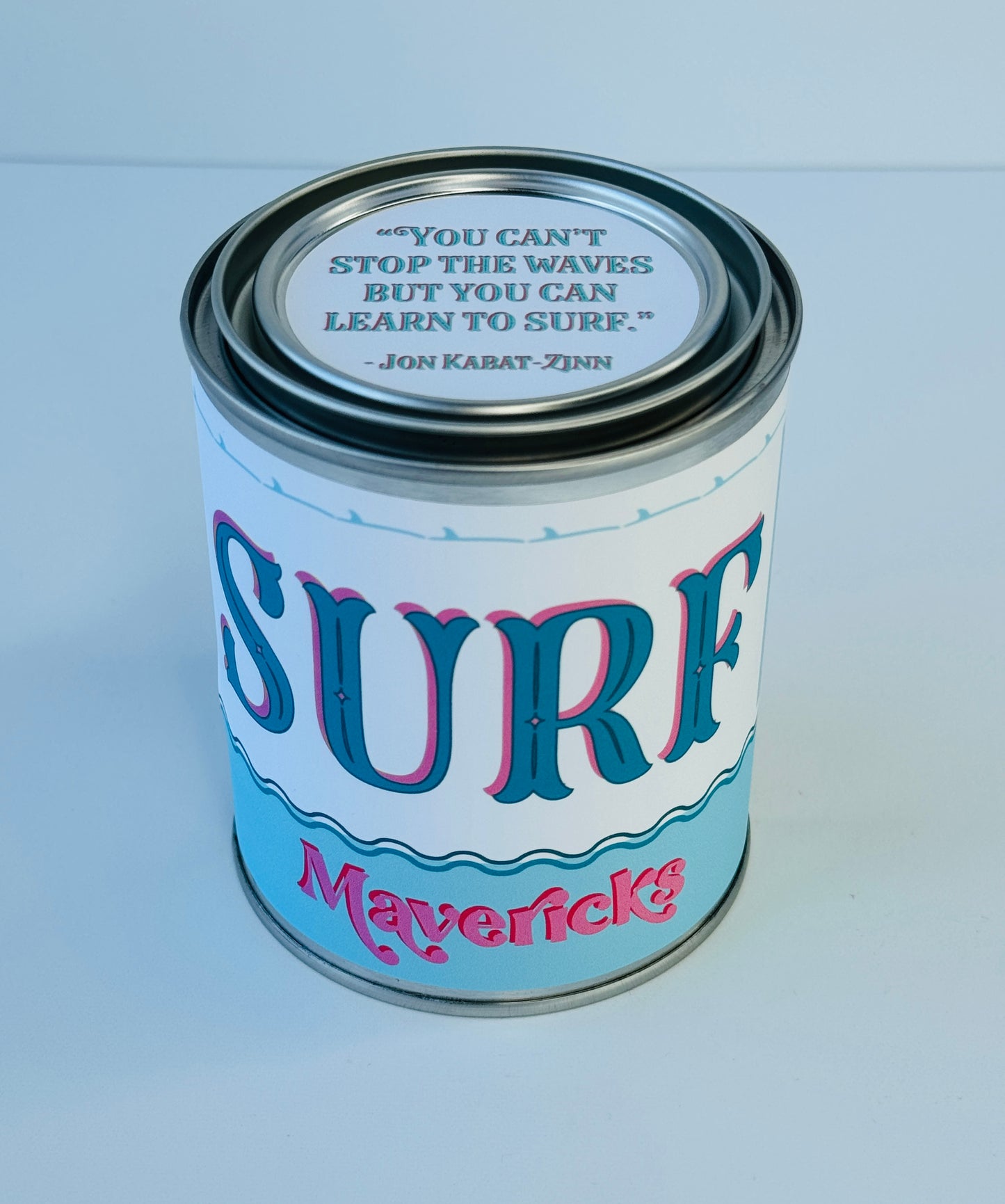 Surf Mavericks - Paint Tin Candle