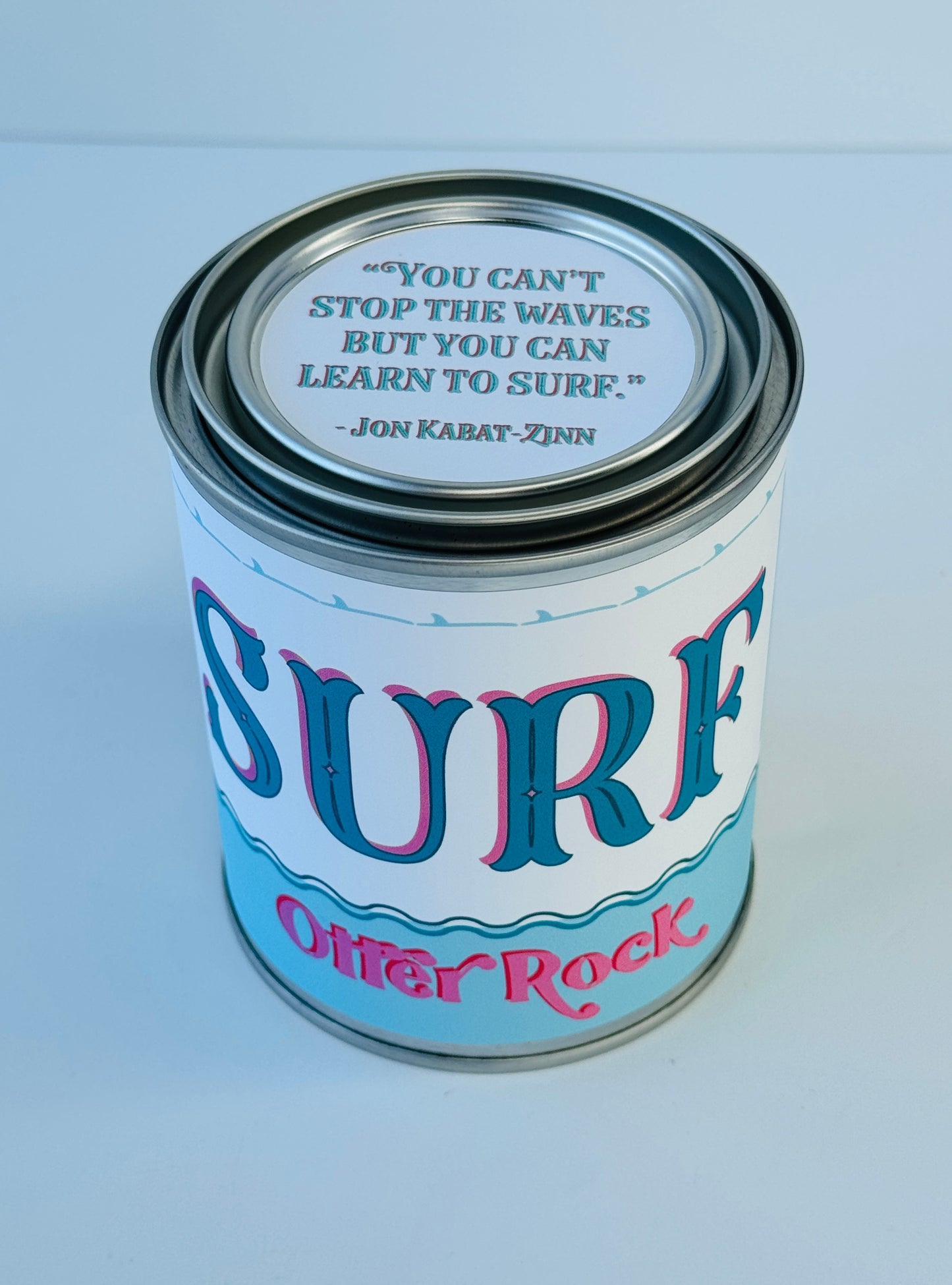 Surf Otter Rock - Paint Tin Candle