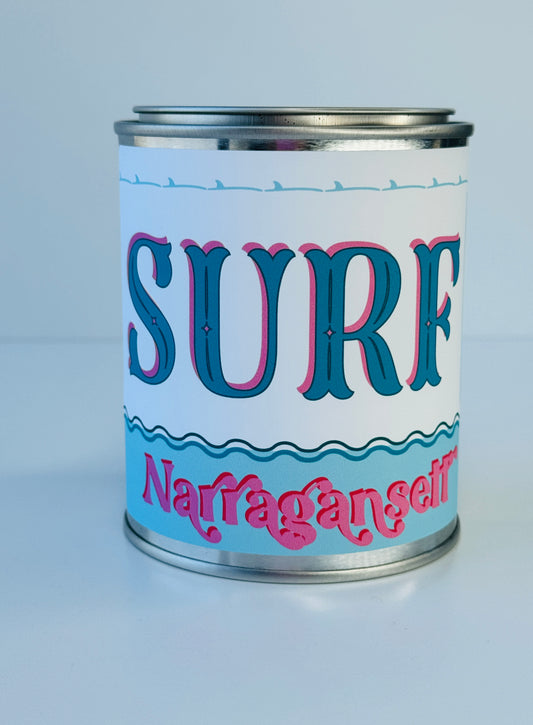 Surf Narragansett - Paint Tin Candle