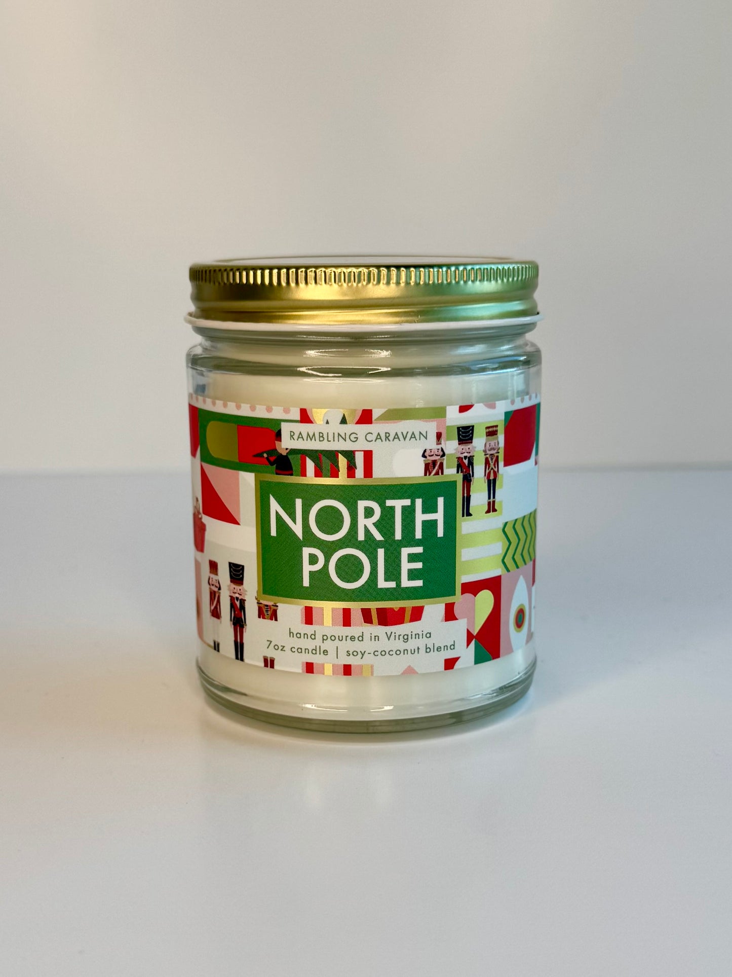 North Pole Christmas Candle