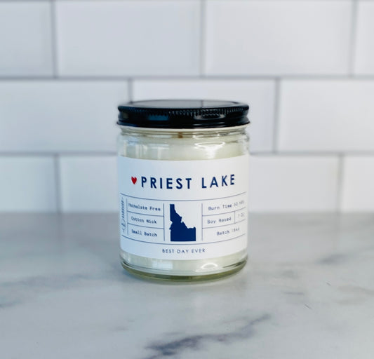 Priest Lake, ID Candle
