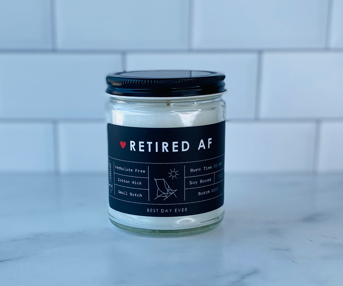 Retired AF Candle