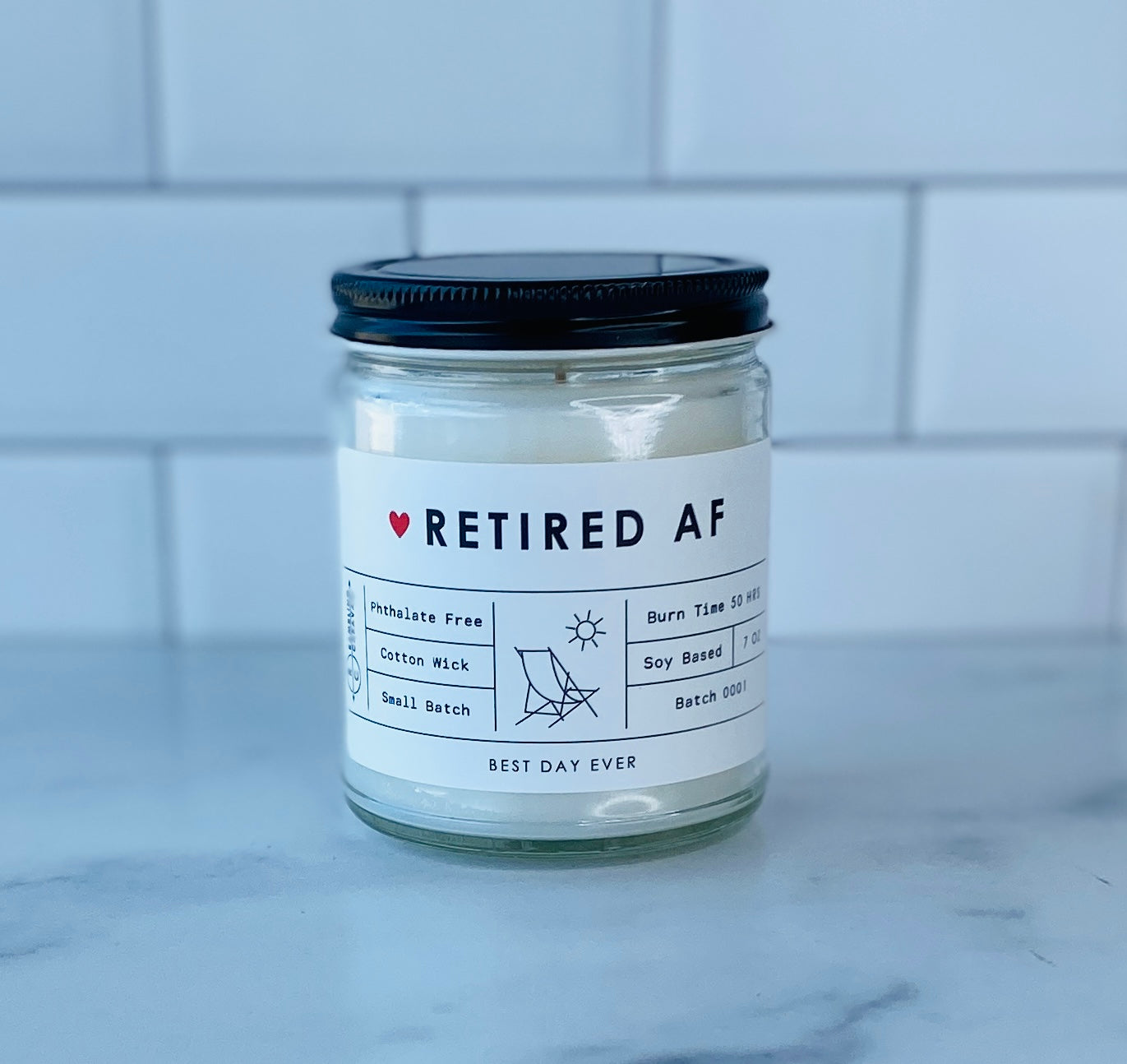 Retired AF Candle