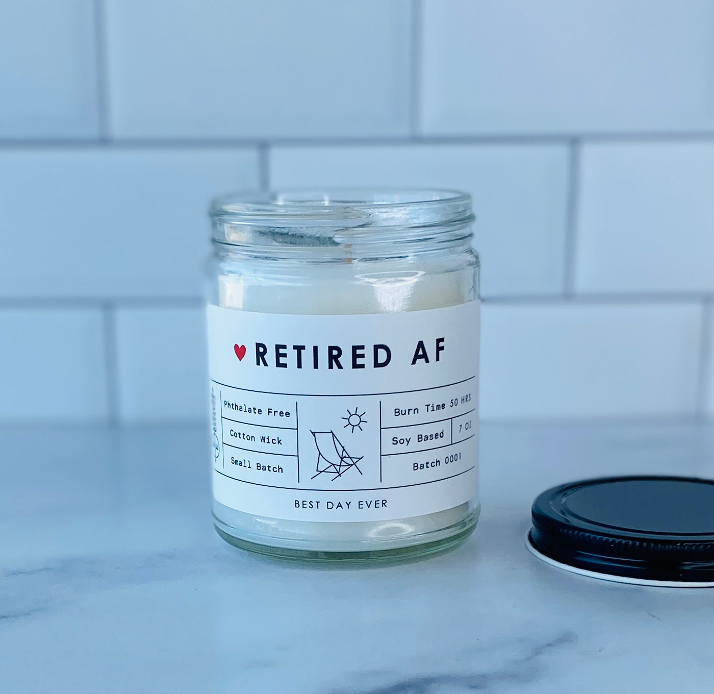 Retired AF Candle