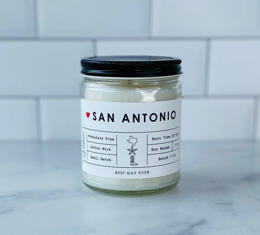 San Antonio, TX Candle