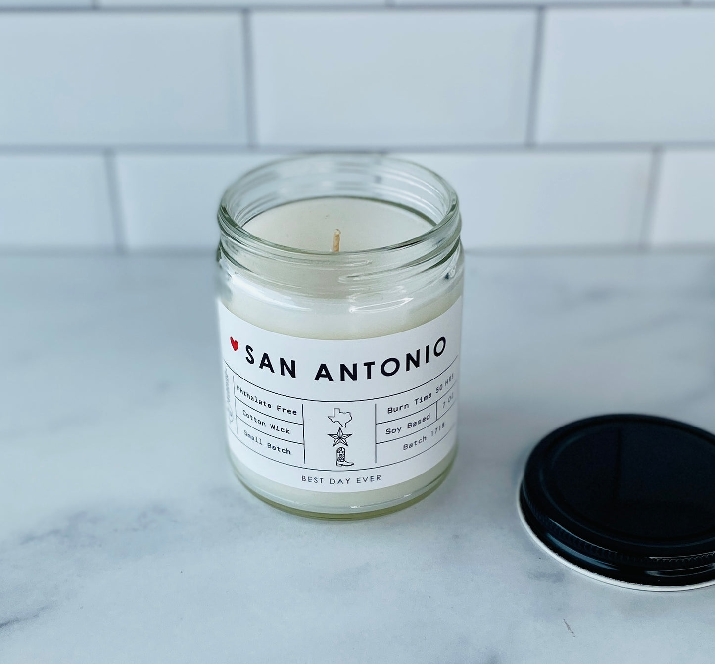 San Antonio, TX Candle