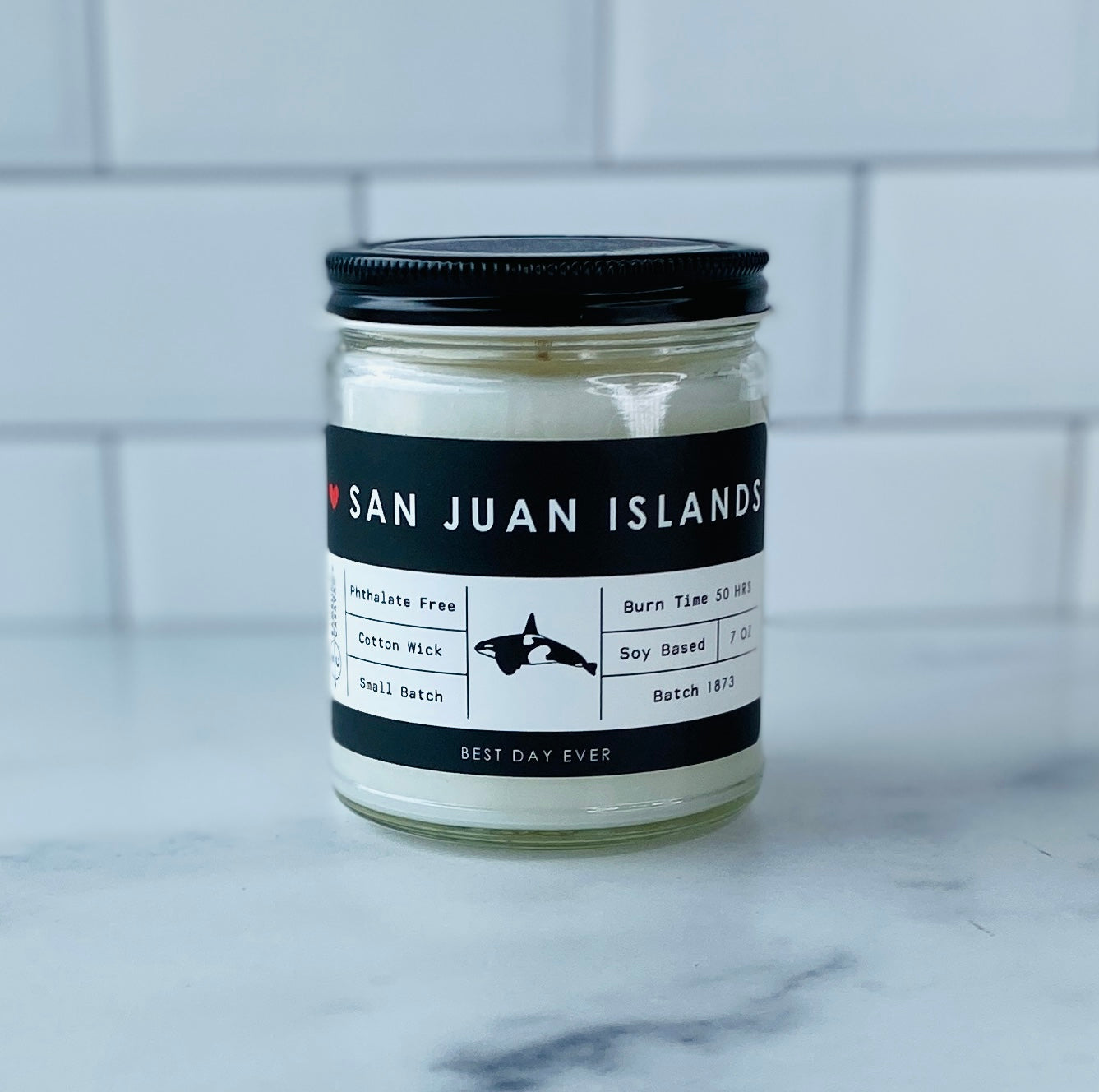 San Juan Islands, WA Candle