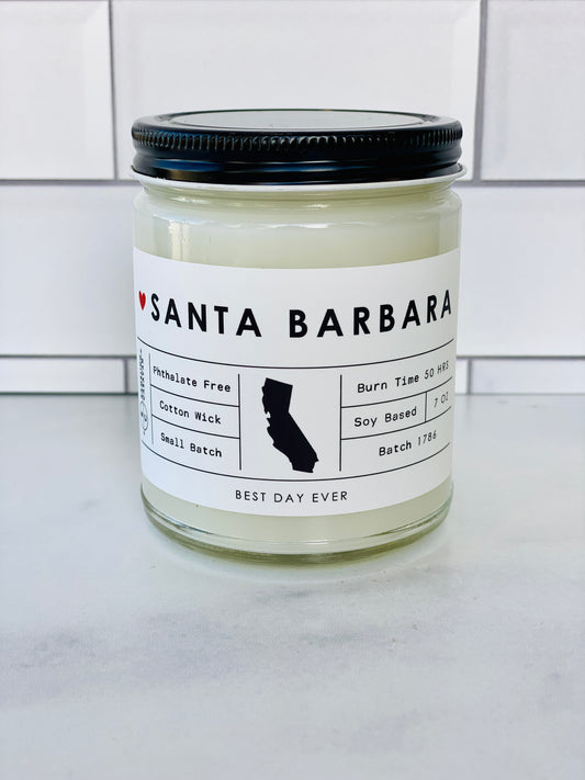 Santa Barbara, CA Candle