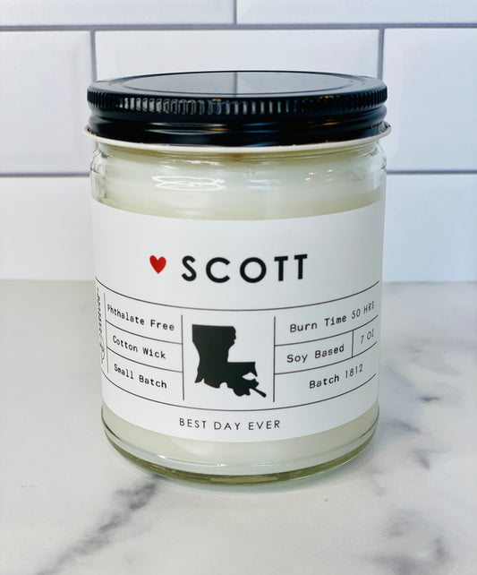 Scott, LA Candle