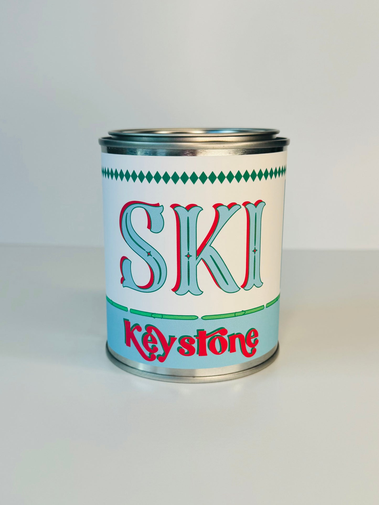 Ski Keystone - Paint Tin Candle