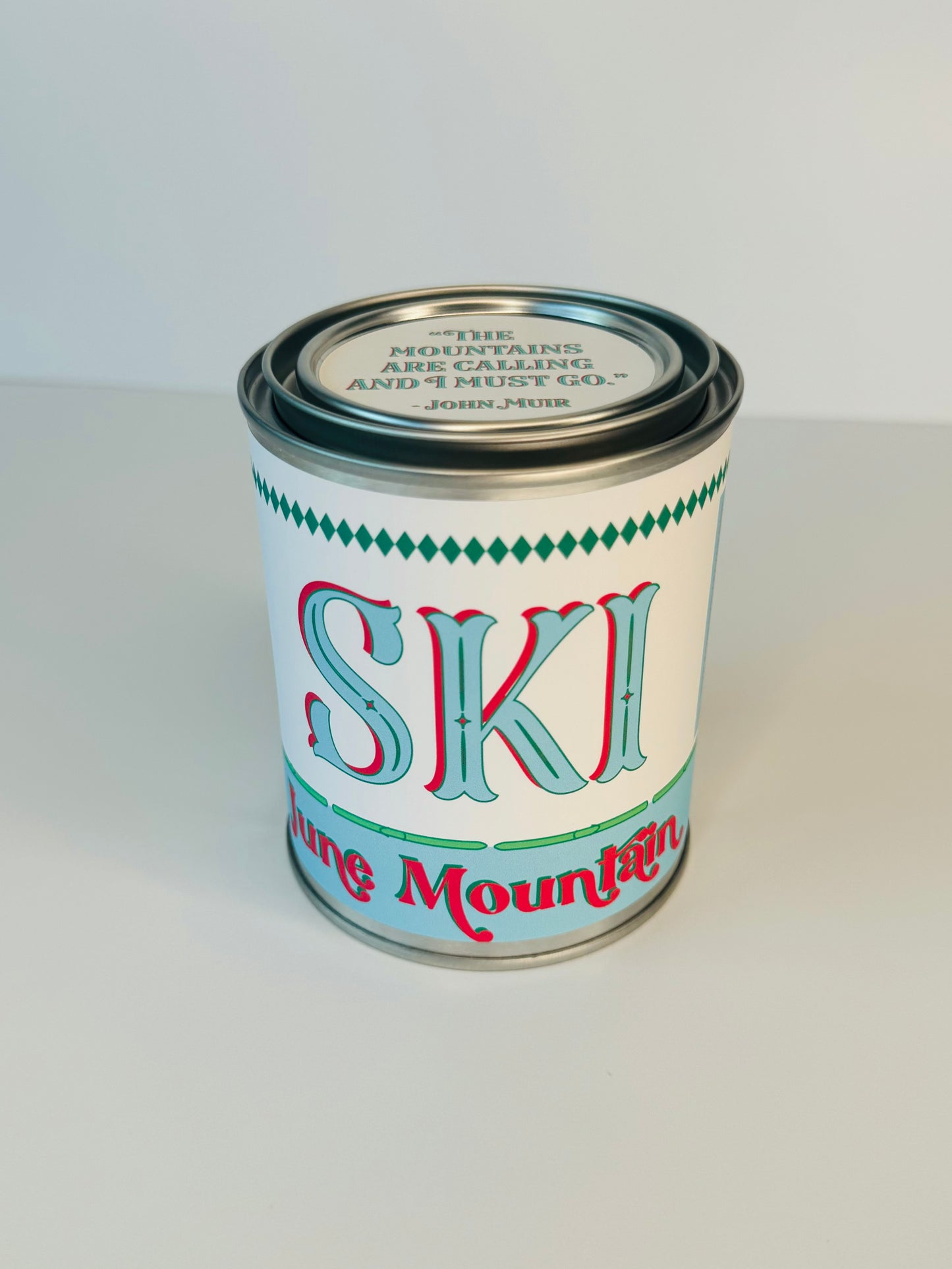 Ski June Mountain - Paint Tin Candle