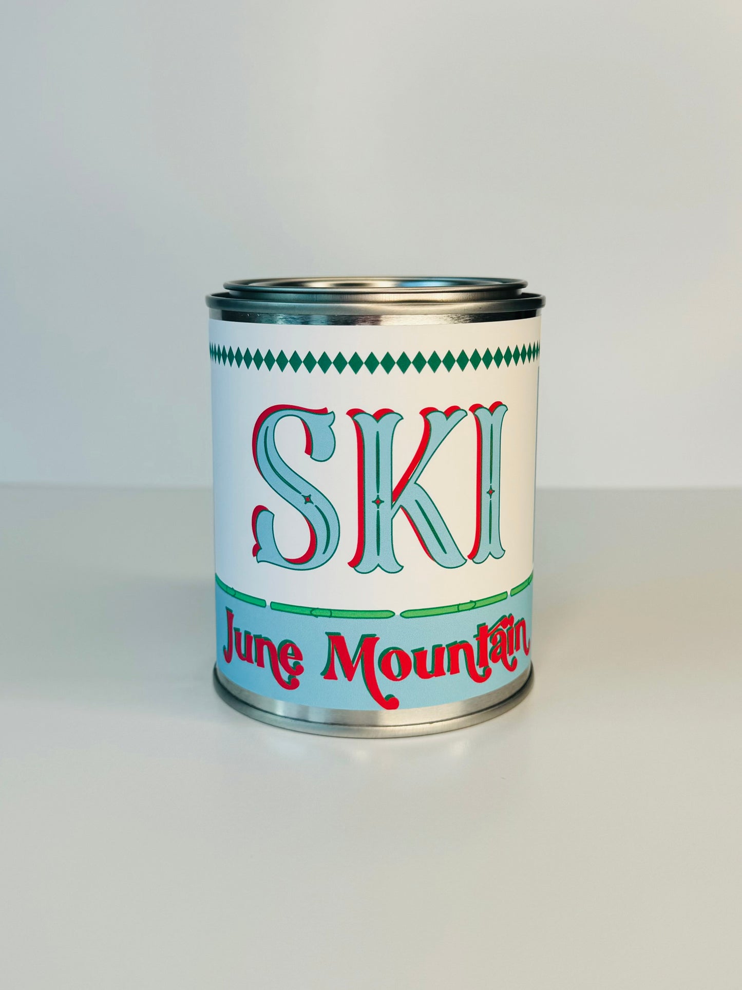 Ski June Mountain - Paint Tin Candle