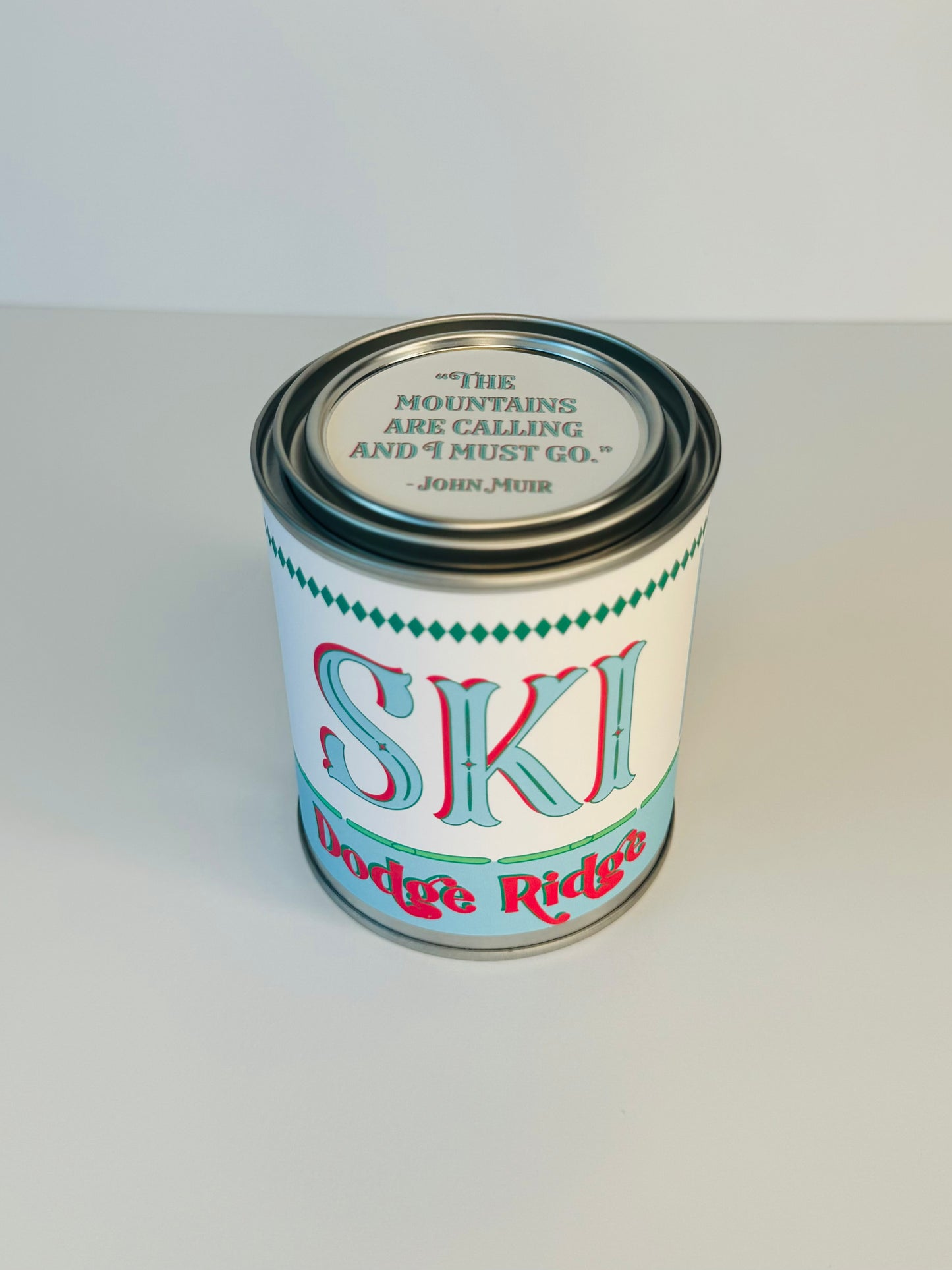 Ski Dodge Ridge - Paint Tin Candle