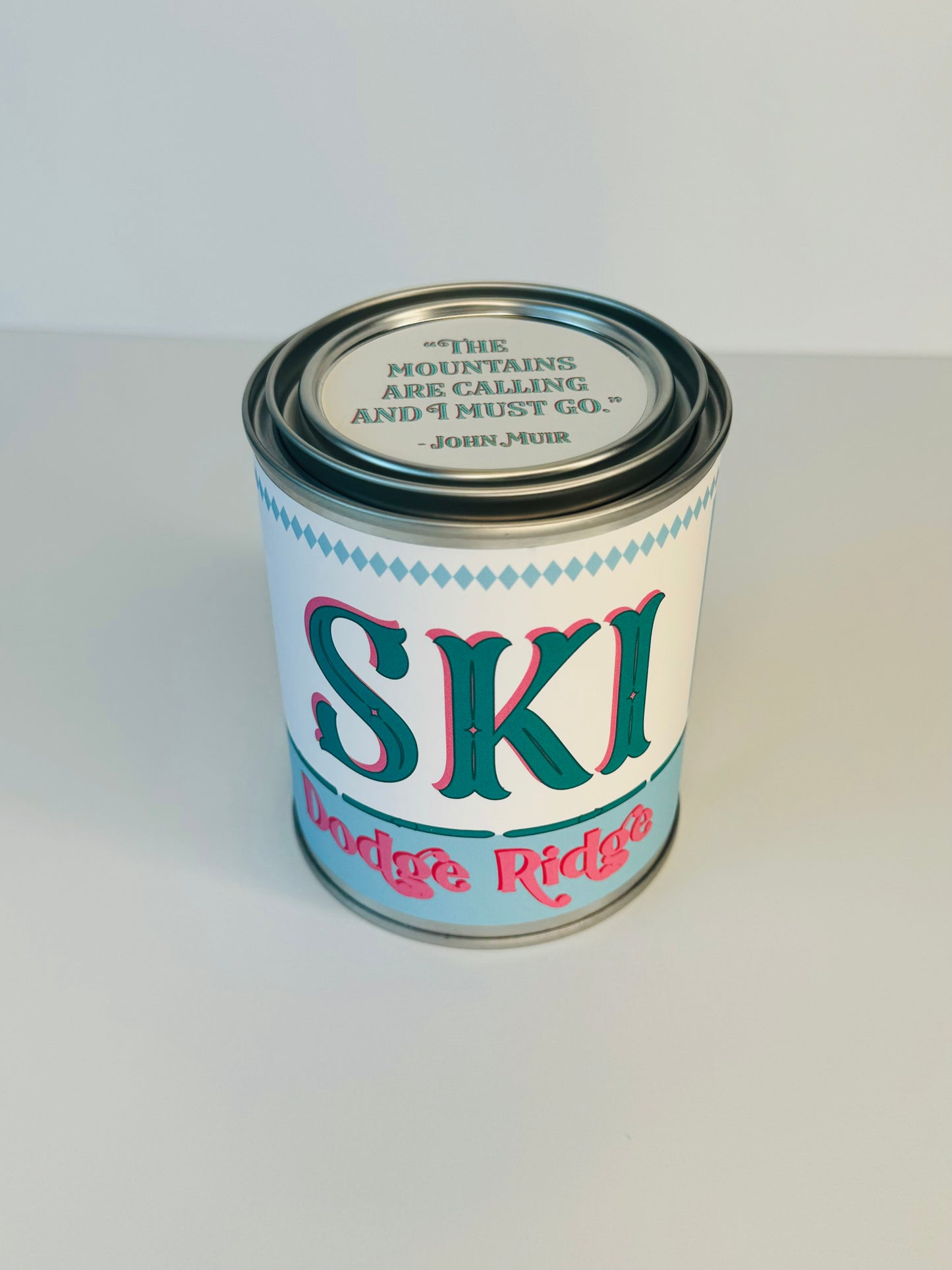 Ski Dodge Ridge - Paint Tin Candle