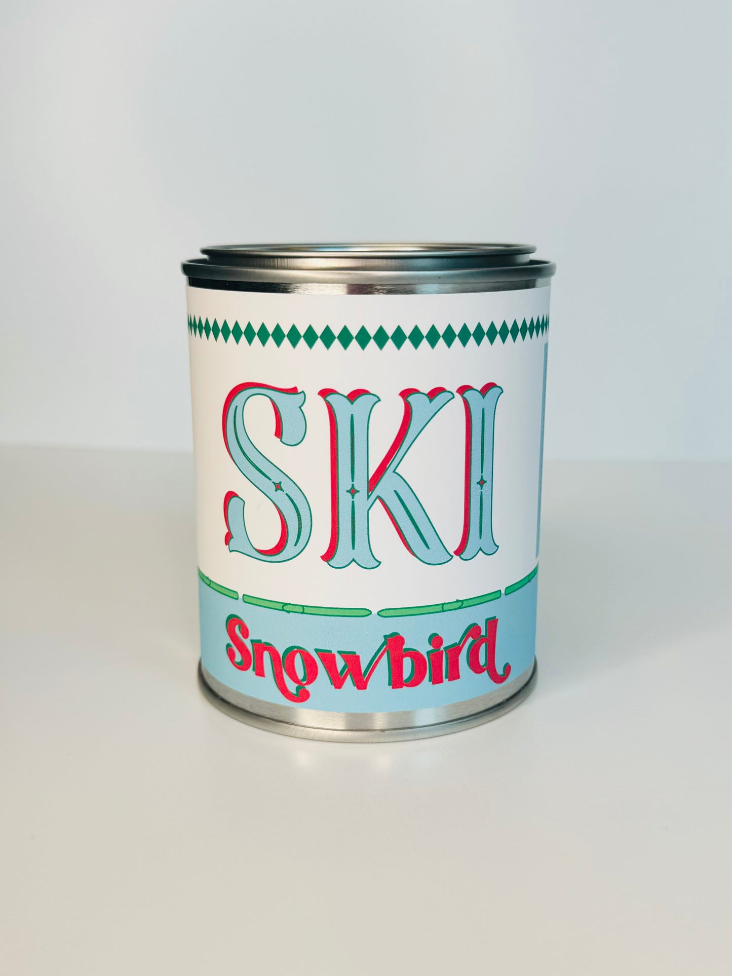 Ski Snowbird - Paint Tin Candle