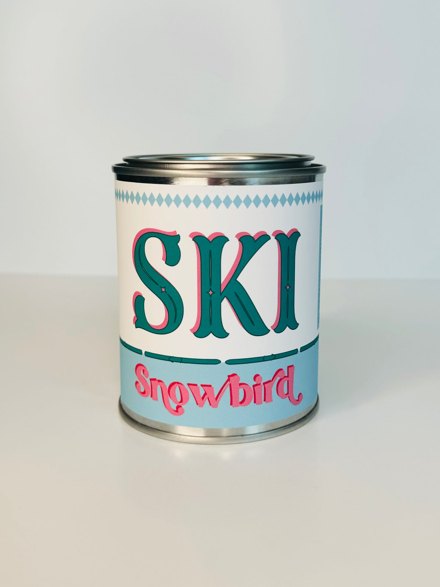 Ski Snowbird - Paint Tin Candle