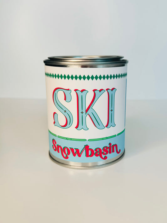 Ski Snowbasin - Paint Tin Candle