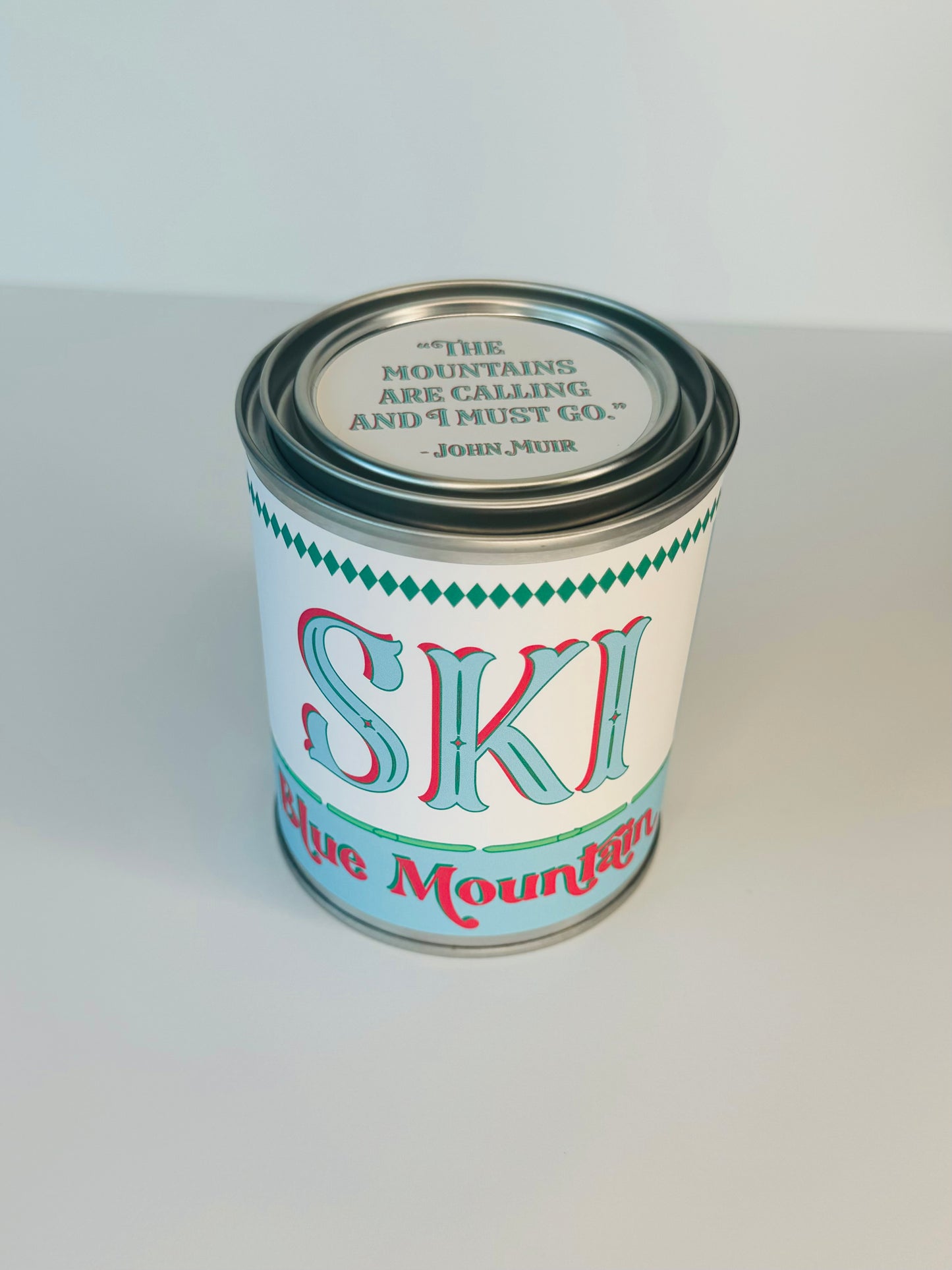 Ski Blue Mountain - Paint Tin Candle