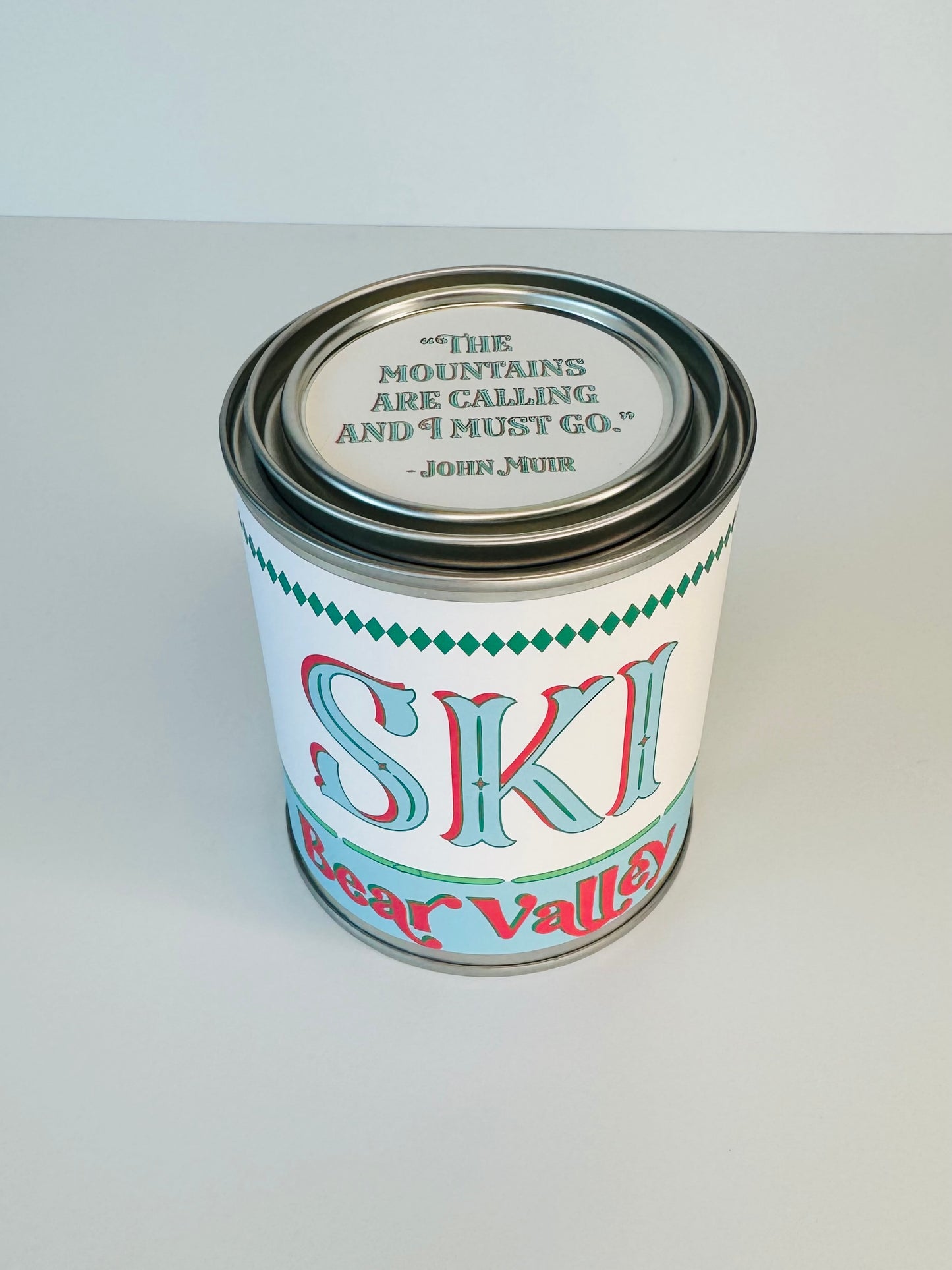 Ski Bear Valley - Paint Tin Candle